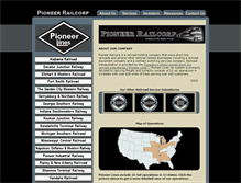 Tablet Screenshot of pioneer-railcorp.com